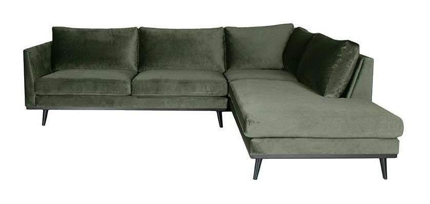 LABEL51 Hoekbank Siena Velvet - Groen