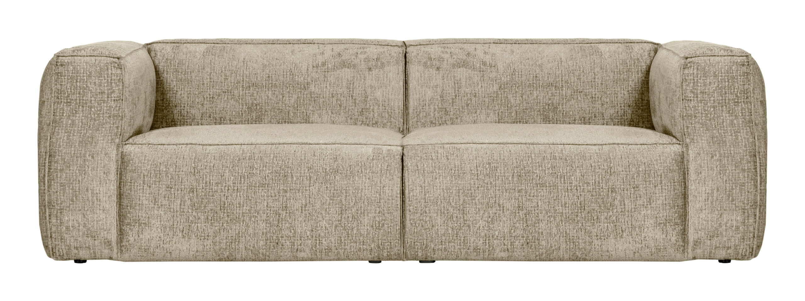 WOOOD 3,5-zits Bank Bean Structure Velvet - Buttermilk