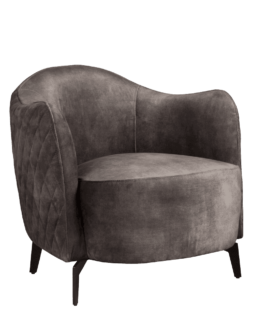 Tower Living Fauteuil ‘Bondo’, kleur donker grijs